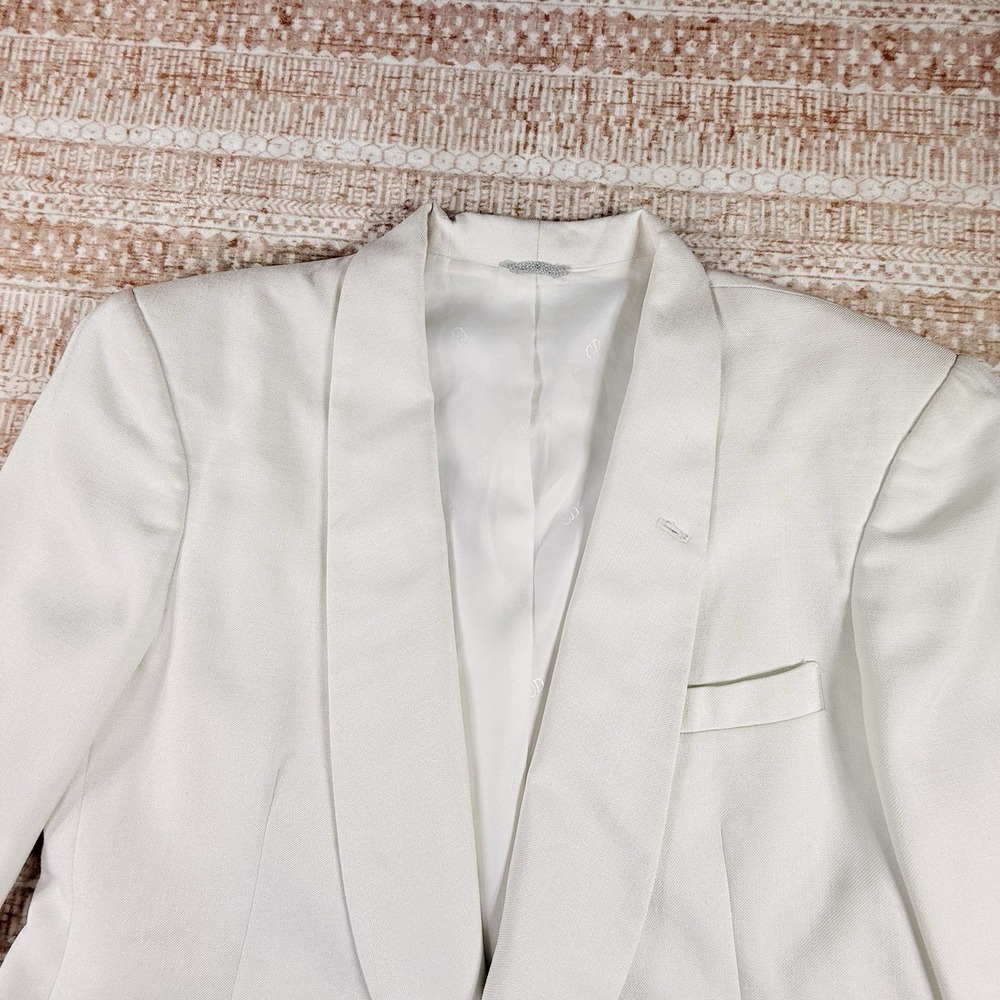 Christian Dior Monsieur Men's Blazer 40R Ivory Tuxedo Le Soir Evening Dinner